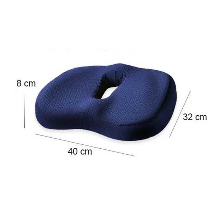 Fastclik 2 Pcs Bantal Memory Foam Bantal Duduk Kursi Sandaran Kursi Kantor Bantal Duduk Memory Foam