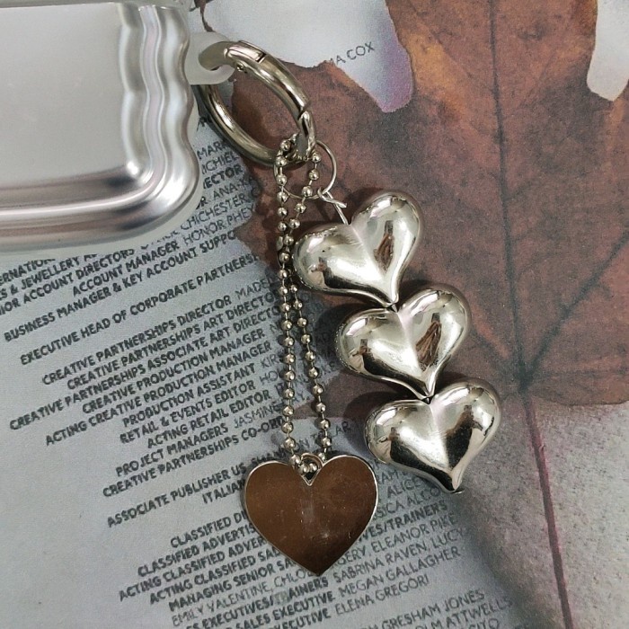 Case Airpods Model Electroplated Wavy Silver With Keychain Love Silver Gen 1/2 Gen 3 Pro Inpods Mini