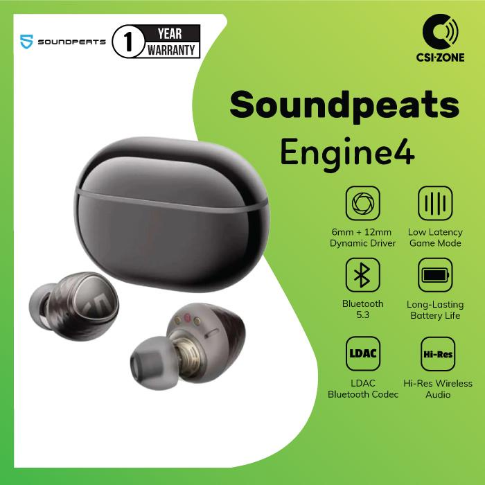SoundPEATS Engine4 / Engine 4 Dual Dynamic Driver True Wireless TWS Earpohone