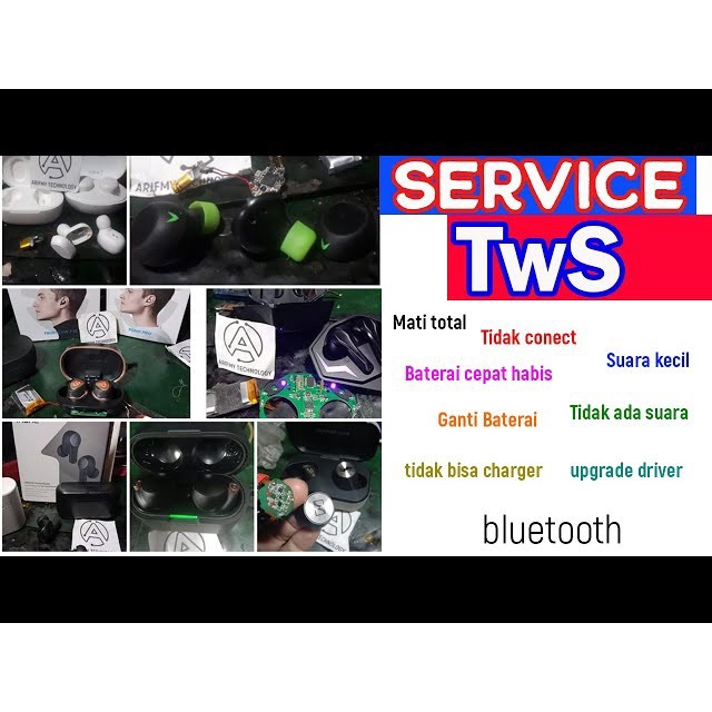 Terima Service Earphone/Headset TWS Bluetoch/Bluetooth
