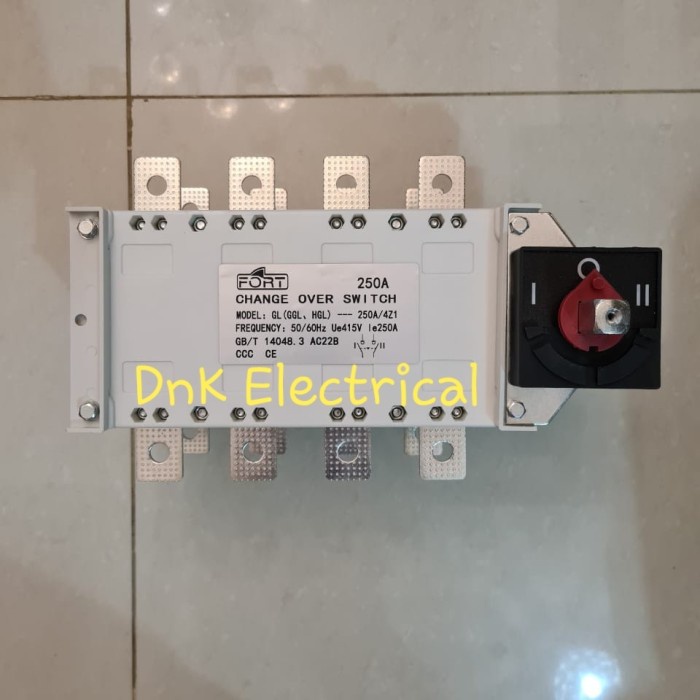 Terbaik Change Over Switch/Cos/Ohm Saklar 4P 250A Fort Gglz-250/4