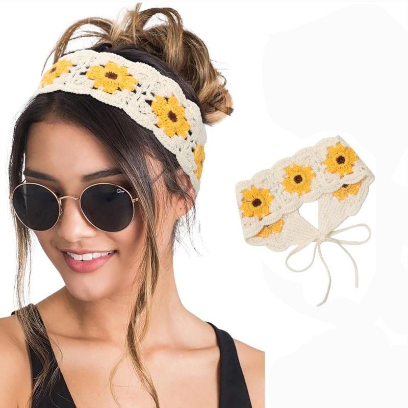 Bandana Rajut Headband Knit Korean Bandana Scarves Bando Kain Rajut Bando Motif Kain Rajut Knit