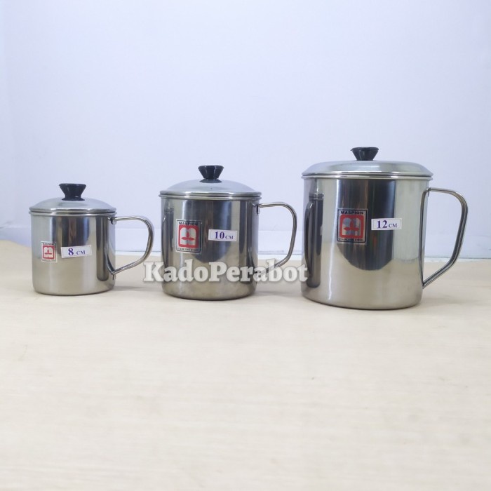 mug maspion stainless - mug stainless tebal - cuntang stainless