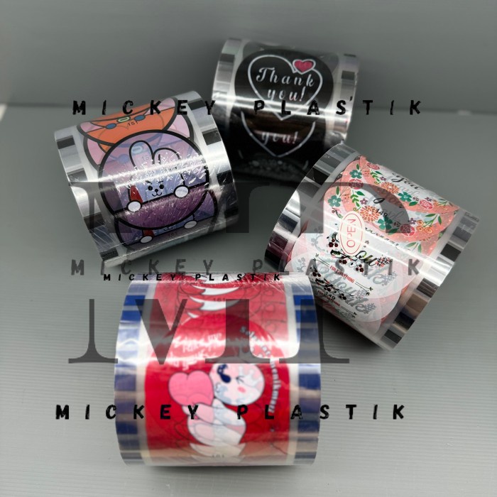 PLASTIK LID 2000 Cup / Sealer Cup 2000 Gelas Polos Buah Kartun WASUKA