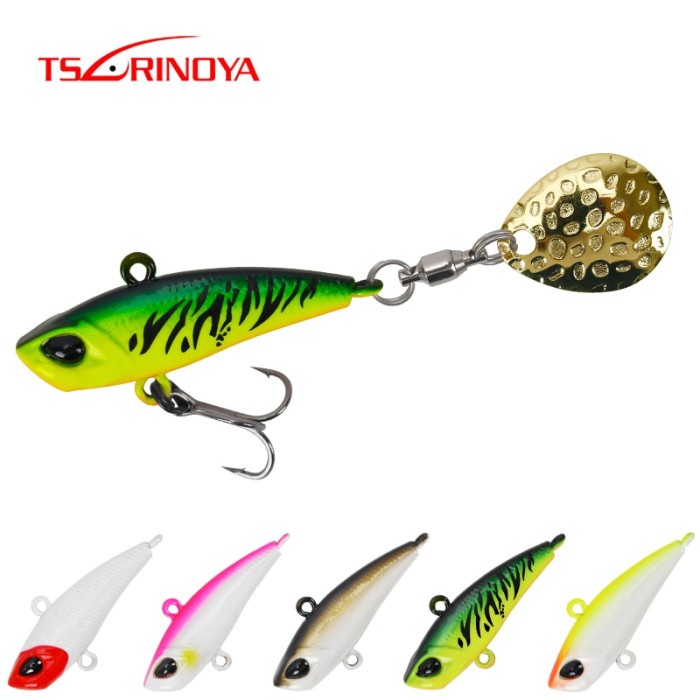 TSURINOYA Spinner VIB Fishing Lure Set SPIN MT 12g 17g Sinking Water