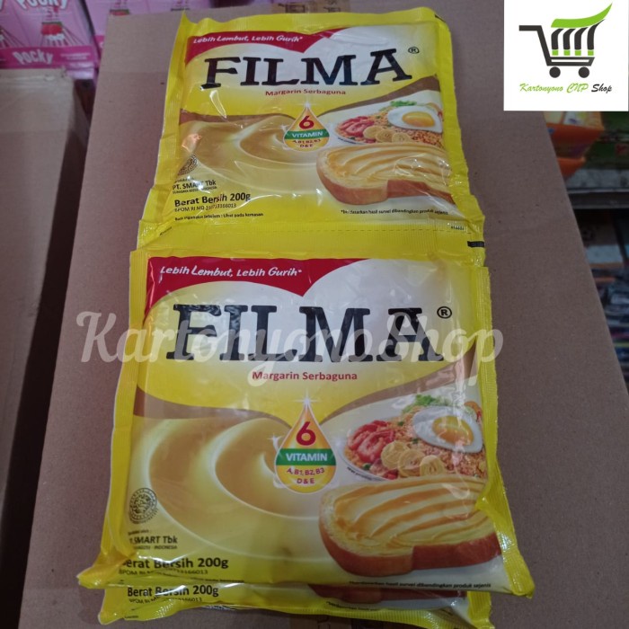 

Mentega Filma Margarine Serbaguna Kemasan Sachet Per Dus isi 60 pcs