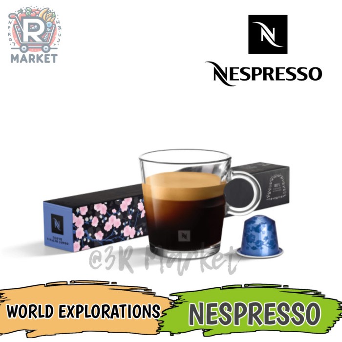 

Nespresso World Exploration Tokyo Vivalto Lungo Coffee Capsule / Kapsul Kopi