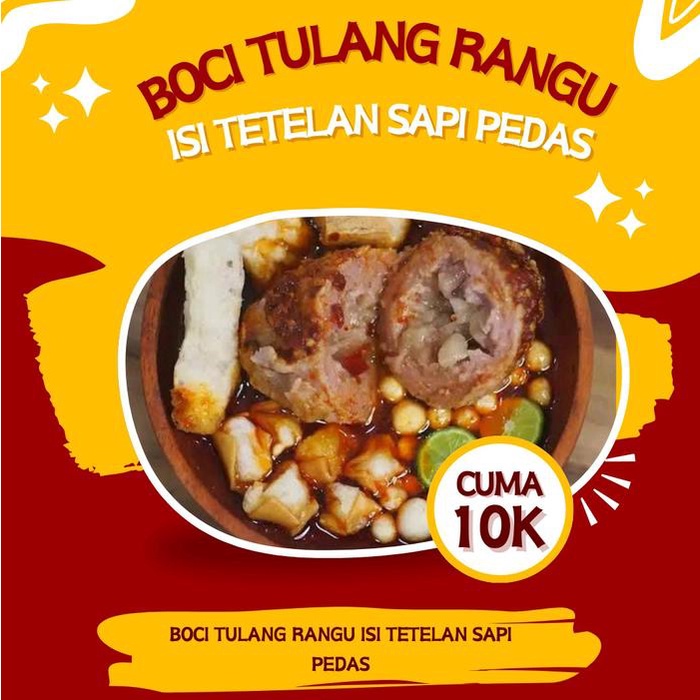 

ZO627 BOCI isi tetelan sapi PEDAS GURIH MANTAP BY CITUL BUNDA Makanan cemilan pedas Food Ayam
