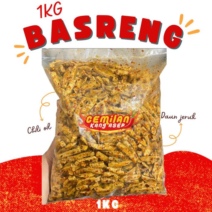

FA698 Cikasep - BASRENG Pedas Daun Jeruk Kemasan 1KG Cemilan Instan Makanan Snack Food Goreng