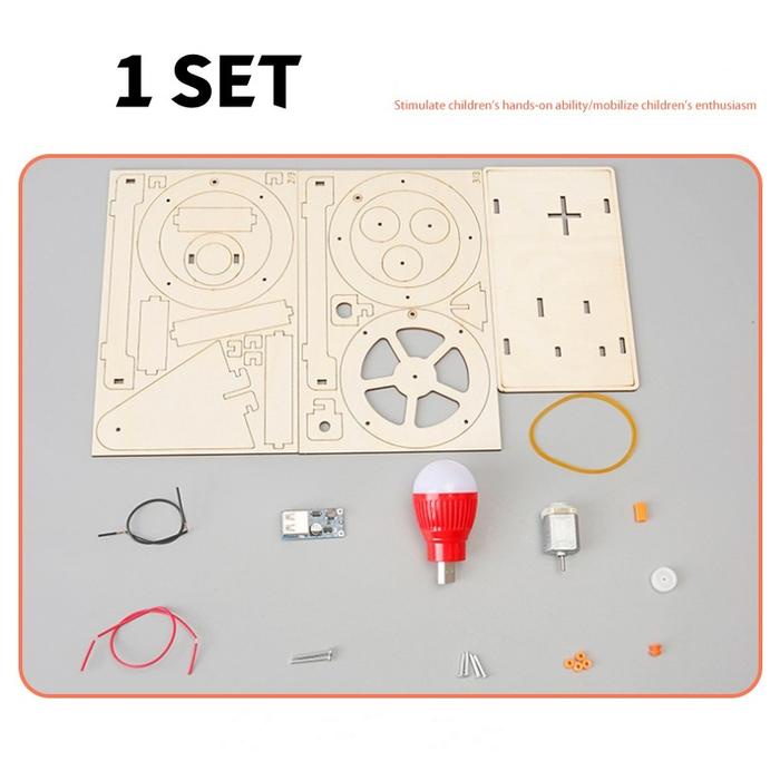 ID DIY MAINAN GENERATOR LISTRIK MINI MAINAN MERAKIT MAINAN EDUKASI GENERATOR BOHLAM LISTRIK MAINAN