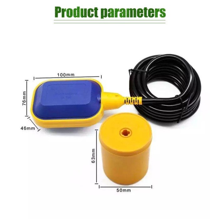 Goldenelectric Float Switch Floating Pompa Celup 2M/5/10M Switch Otomatis Float Pompa