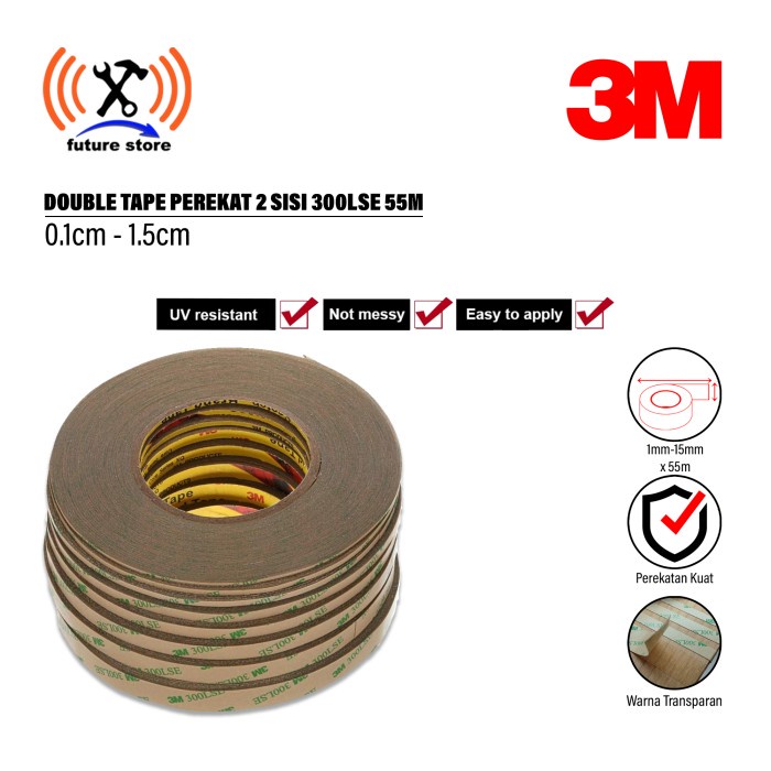 

TERBARU 3M 300LSE Super Sticky Adhesive Tape For Phone Repair double tape Ori BISA GRAB!