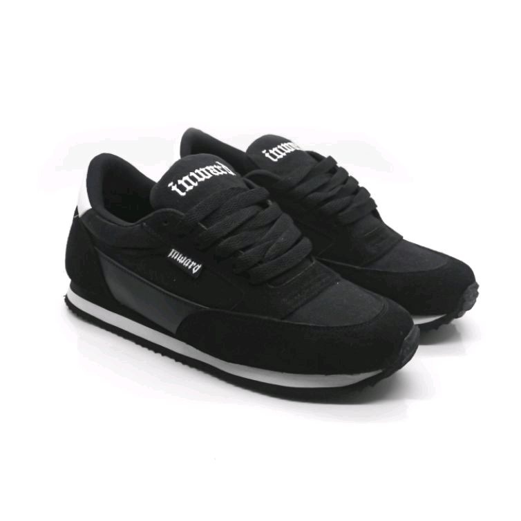 Inward Official Shop - Downrail Black White Sepatu Running Sepatu Pria