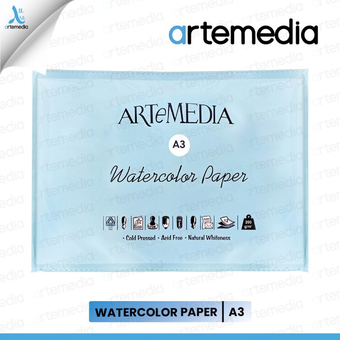 

TERBARU Artemedia Watercolour Paper A3 - Kertas Cat Air BISA GOSEND!