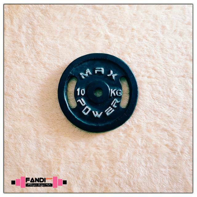PLAT BARBEL 10KG 2PCS / PEMBERAT BARBEL 10KG 2PCS / PLATE BARBEL 10KG 2PCS