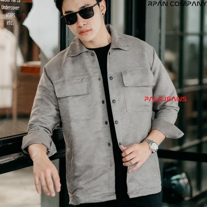 Trucker Suede Jacket RPAN COMPANY / Jaket Suede Premium / Suede Shirt Jacket / Jaket Brooklyn.