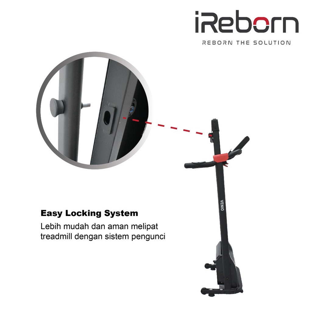 Alat Fitness Treadmill Elektrik iReborn Venio (BANDUNG)