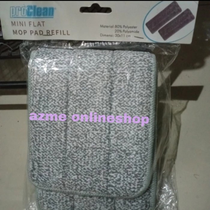 refill flat mop proclean set 2 pcs_refill mop stik set 2