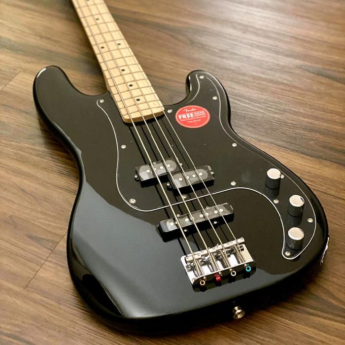 Squier Affinity Series Precision Pj Bass Maple Fb Black