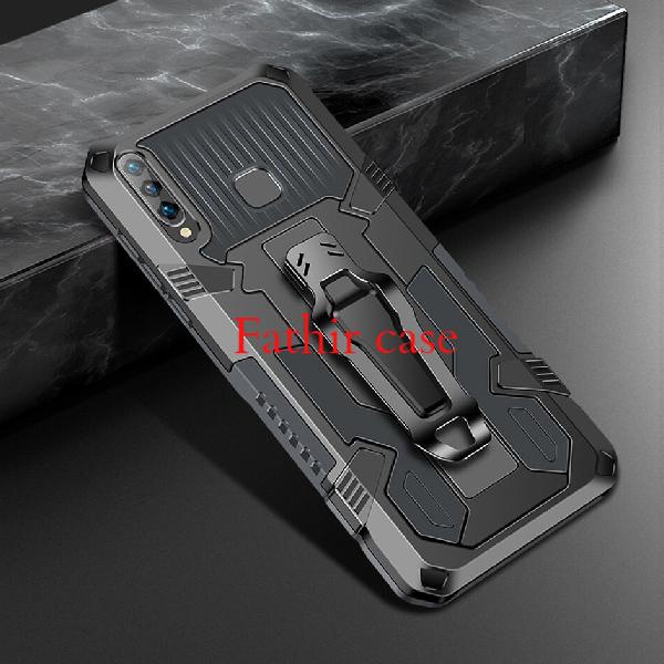 Najwa Gadget Case Hp Untuk Oppo A31 2020 Robot Belt Clip Standing Cover Armor Casing Hp Icristal