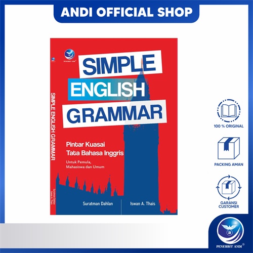 Buku Simple English Grammar, Pintar Kuasai Tata Bahasa Inggris Untuk Pemula, Mahasiswa Dan Umum