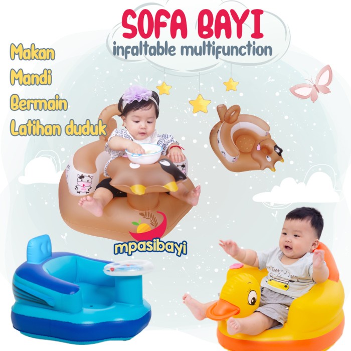 Sofa bayi pompa bebek tempat duduk bayi ada musik