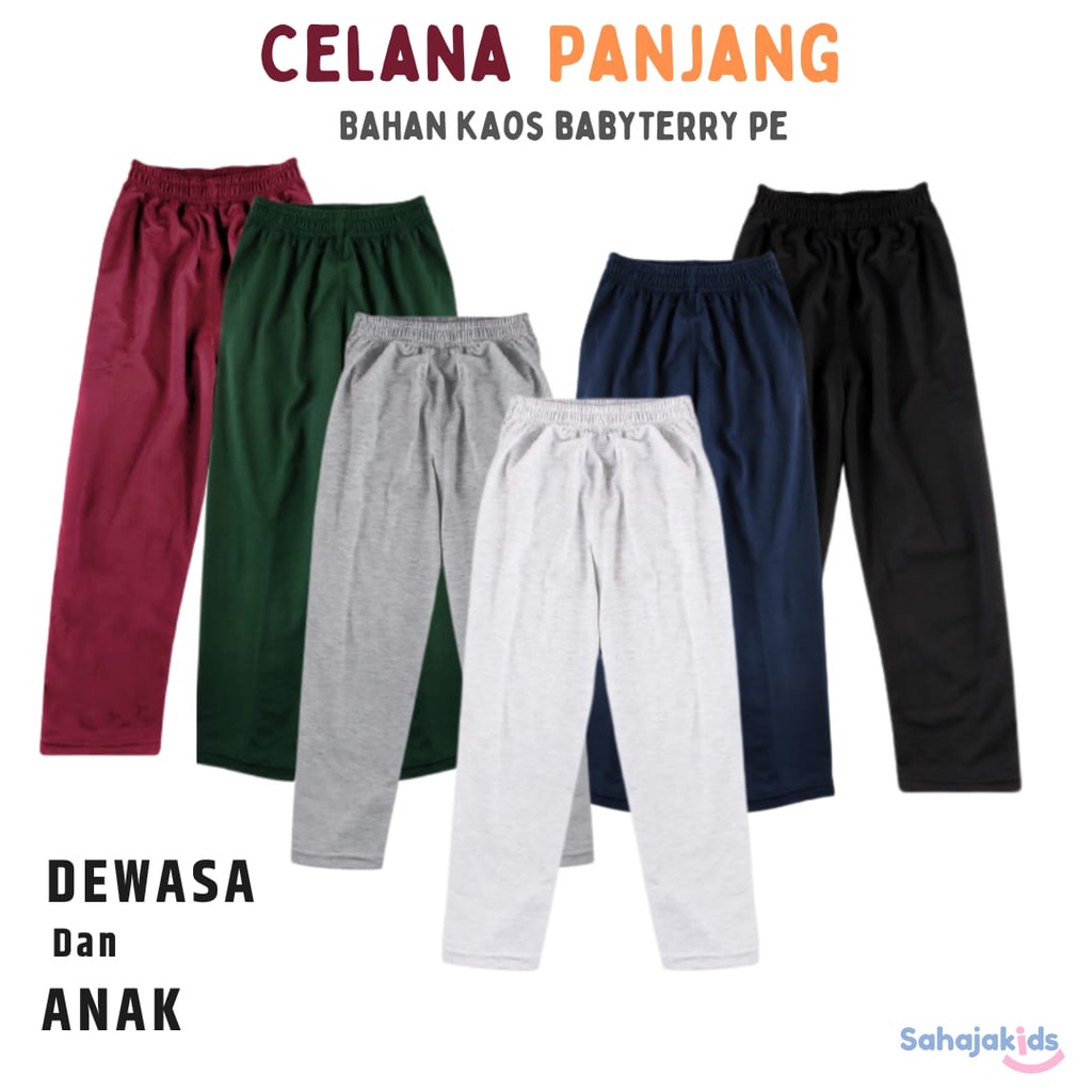 Celana Tidur Pria Panjang Celana Santai Pria Panjang Harian Bahan Babyterry Nyaman