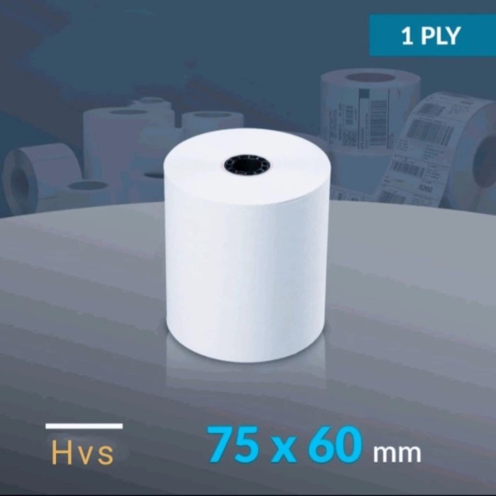 

Gilang_Store Kertas Printer Kasir 75x60mm Untuk Epson TMU 220 dan tipe printer lain 1ply 2ply 3ply -