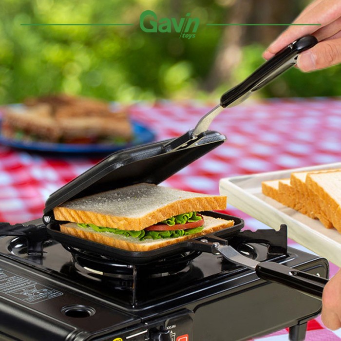 PEMANGGANG ROTI KOMPOR ANTI LENGKET SANDWICH MAKER ALAT ROTI PANGGANG