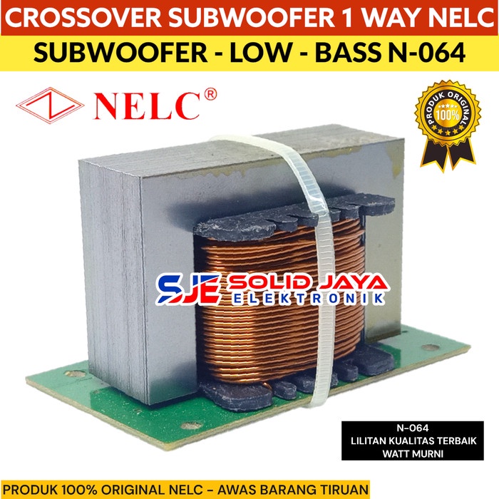 Crossover Subwoofer Crossover Pasif Sub 1 Way Low Bass Nelc N-196