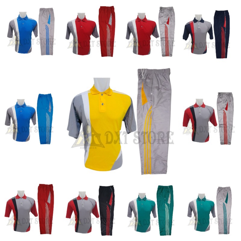 Baju Olahraga Pria 1 Set / Setelan Trening Seragam Olahraga Dewasa