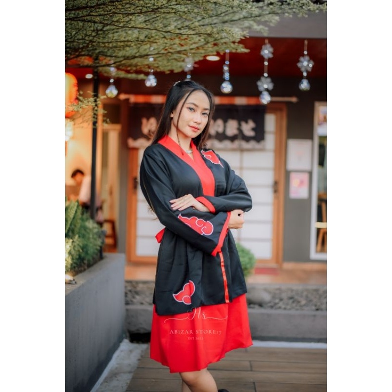 Kimono Akatsuki Naruto kostum cosplay