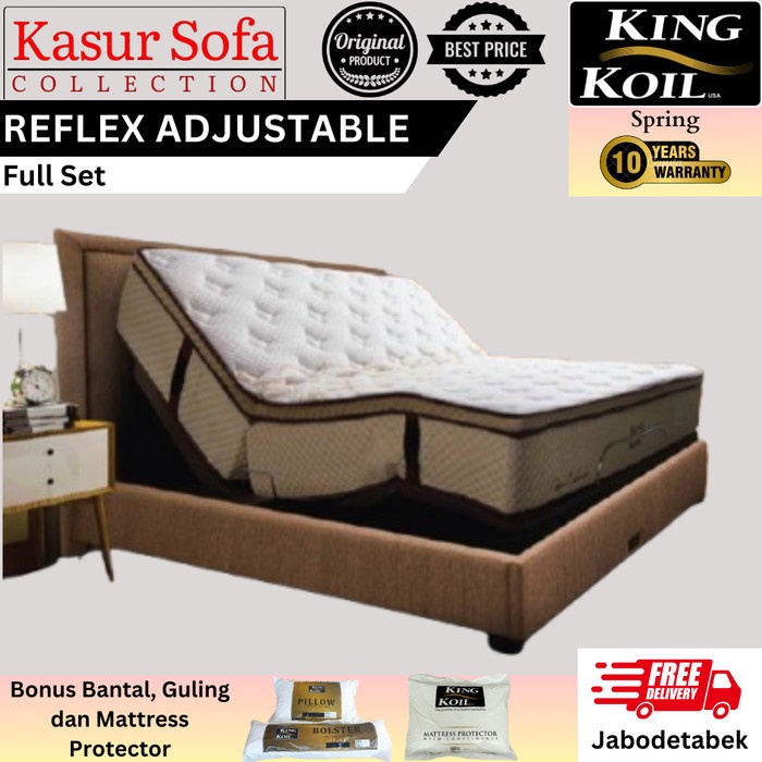 Full Set King Koil Reflex Adjustable Kasur/Matrass/Mattress/Springbed KingKoil