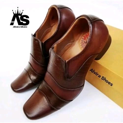 Dresto- Sepatu Pantofel Pria Kulit Asli 100%, Sepatu Pantofel Kulit Original 100%, Sepatu