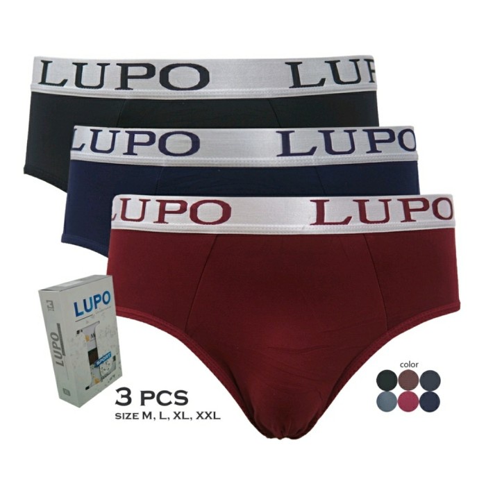 Celana dalam pria lupo Cd pria dewasa Celana dalam pria Lupo katun -AmanahJaminan