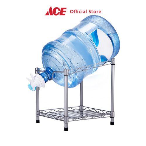 Krisbow Stora Rak Galon Single - Silver Tempat Penyimpanan Galon Air Minum Rak Dispenser
