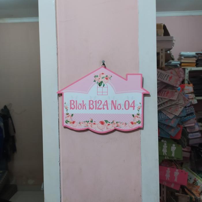 Hiasan Dinding Nomer Rumah Unik Lucu Cuom