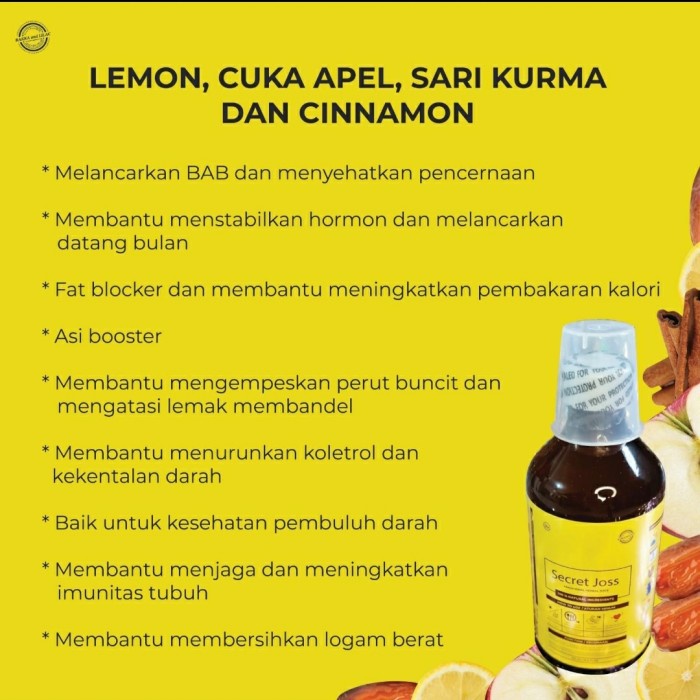 

Secret Joss Juice Lemon Cuka ApeL RAKKA AND LILAC