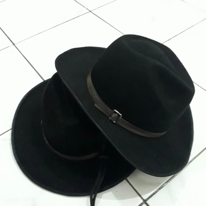 Cap- Topi Fedora Laken Tali Tambang
