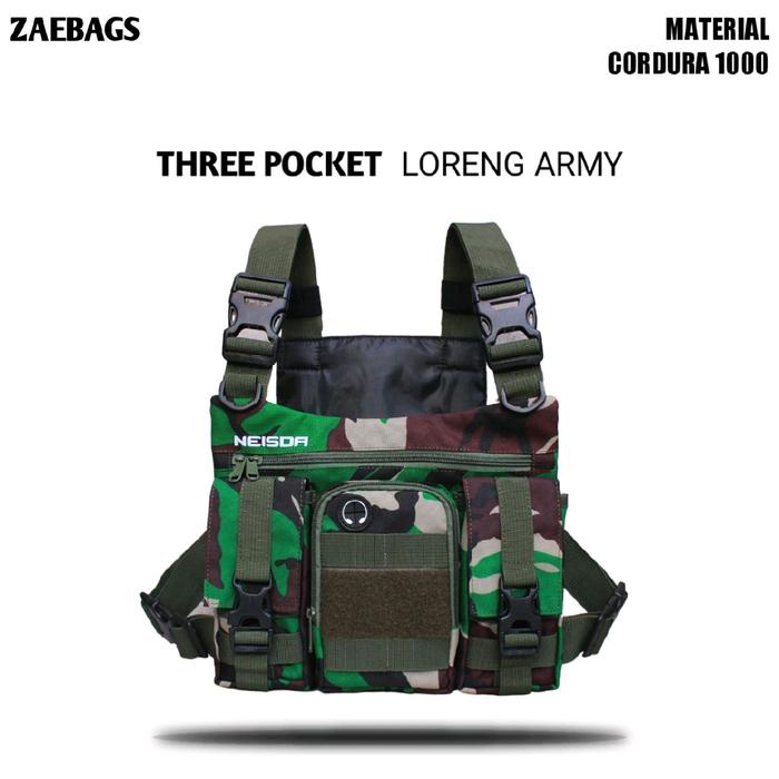 WTS- Tas Dada Pria Tactical Premium Loreng Army