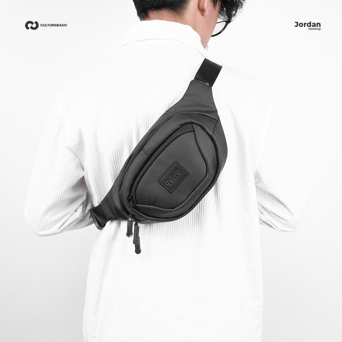 WTS- Culture Basic Jordan Waistbag Hitam Tas Selempang Pria