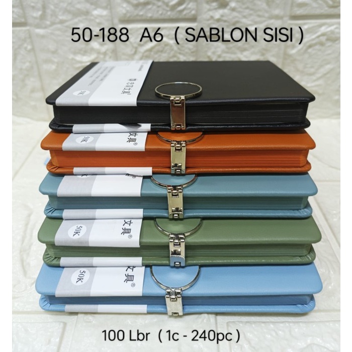 

~~~~~] buku agenda magnet bulat sisi warna ukuran A6 ( kecil) kode 50-118 isi 100 lembar