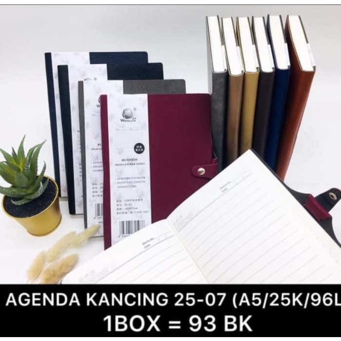 

<<<<<] buku agenda kancing kulit kode 25 - 07 25 K ukuran a5 isi plus selipan bolpen isi 92 lembar