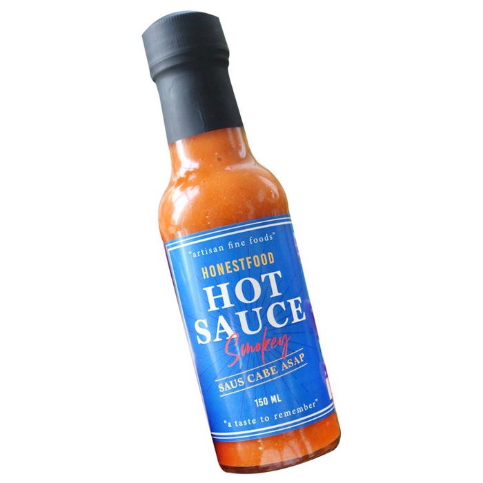 

Hot Sauce Honestfood - Saus Sambal Cabe Asap, saus tabasco pedas Bahan Makanan Botol Spicy Chilli