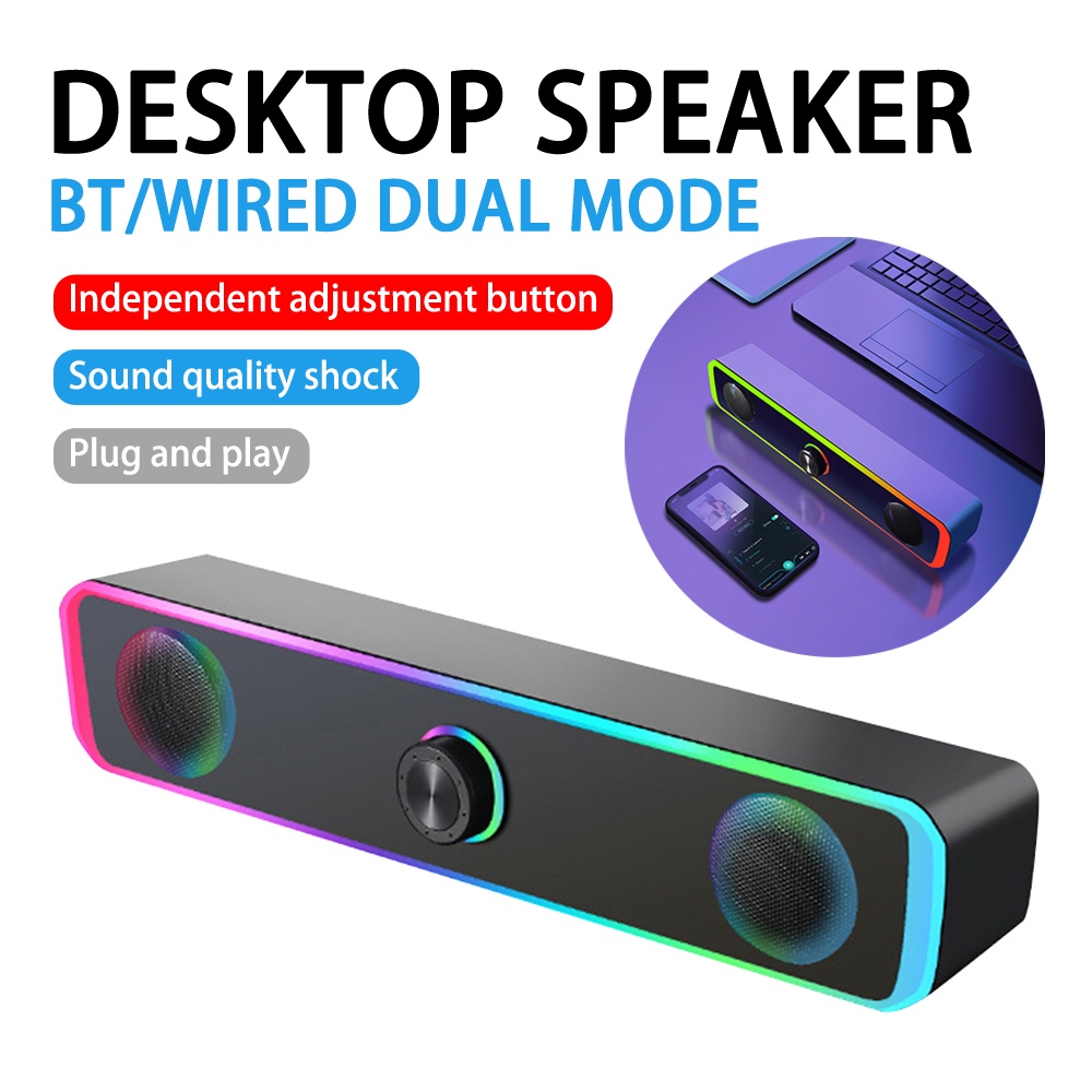 Home Theater Sound System Bluetooth Speaker 4D Surround Soundbar Computer Speaker For TV Soundbar Bo