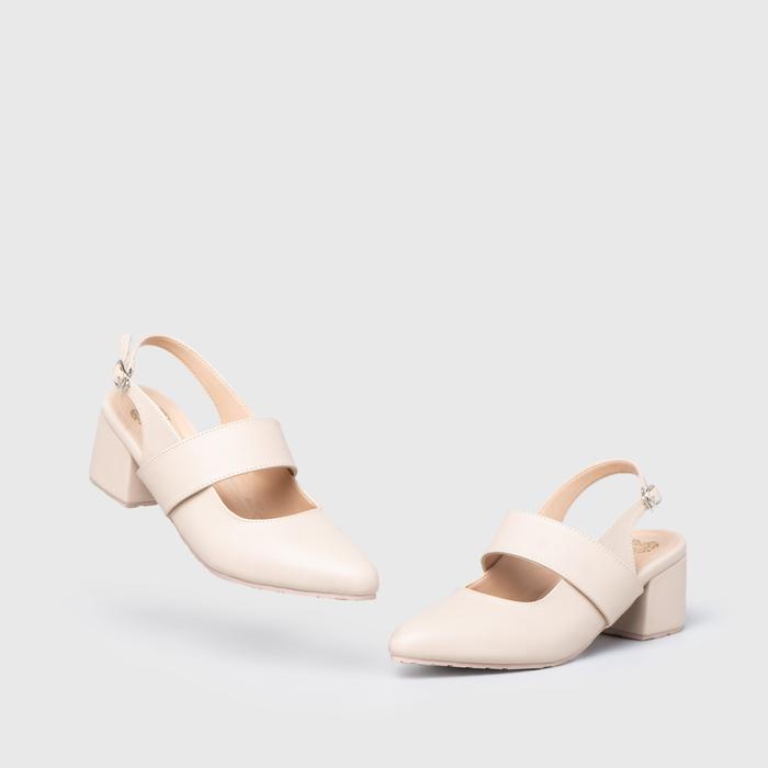 Adorable Projects - Starky Heels Ivory - Sepatu Wanita Sandal