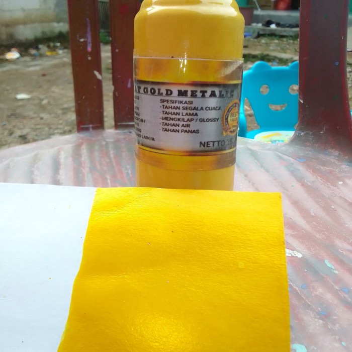 

TERBARU cat gold metalik emas metalik cat tembok akrilik glossy