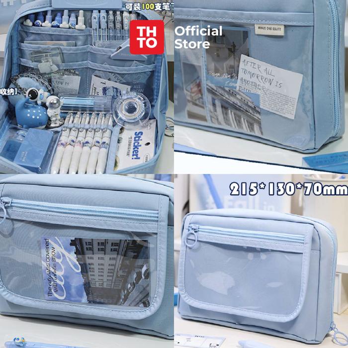 

Ready Thto 14 Layer New Tas Tempat Pensil Anak Sekolah Transparan Kapasitas Besar A111