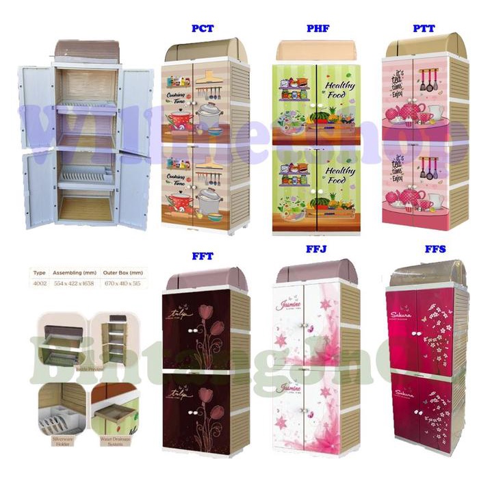 Lemari Piring Plastik 2 susun