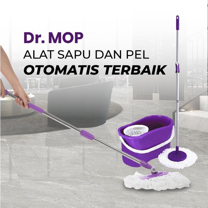 Alat Sapu Dan Pel Otomatis Terbaik Kain Pel Peras Otomatis Dr Mop